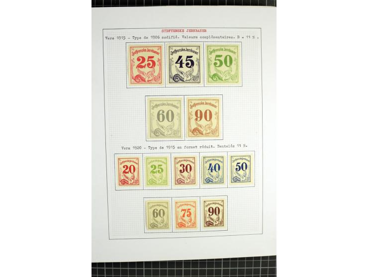1862/1945, ungebrauchte und gestempelte Sammlung der Stadtpost und Privatpostmarken von Dänemark, Finnland, Norwegen und Schw