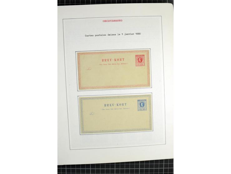 1862/1945, ungebrauchte und gestempelte Sammlung der Stadtpost und Privatpostmarken von Dänemark, Finnland, Norwegen und Schw