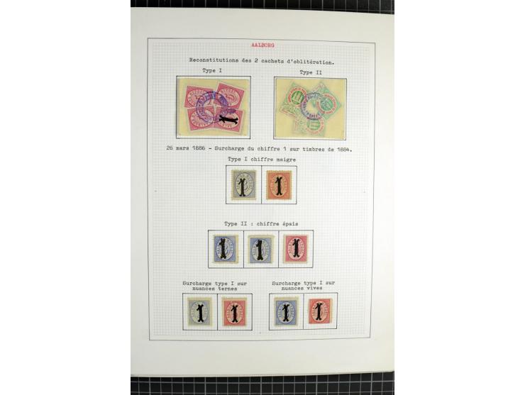 1862/1945, ungebrauchte und gestempelte Sammlung der Stadtpost und Privatpostmarken von Dänemark, Finnland, Norwegen und Schw