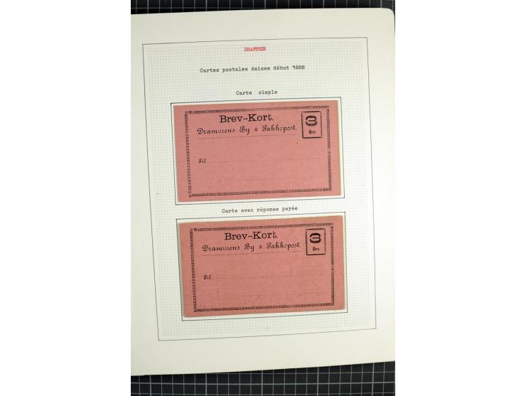1862/1945, ungebrauchte und gestempelte Sammlung der Stadtpost und Privatpostmarken von Dänemark, Finnland, Norwegen und Schw