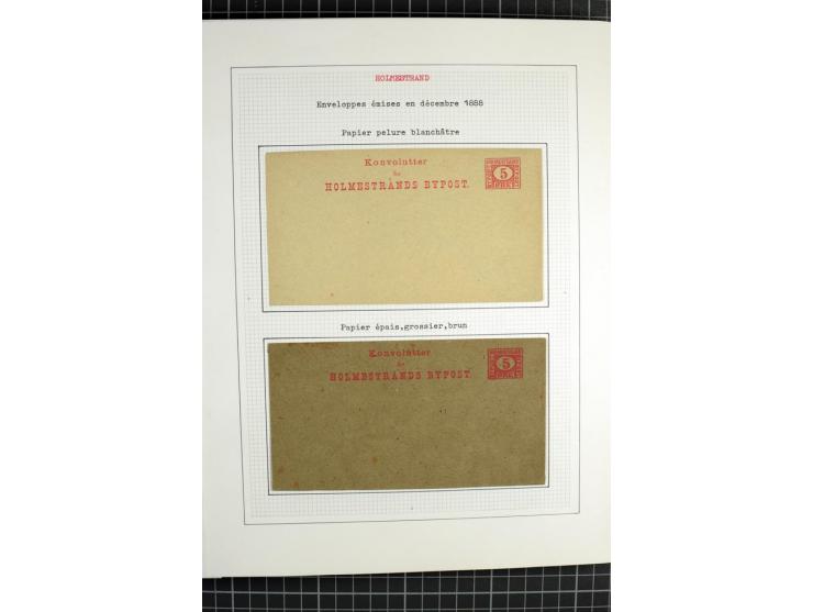 1862/1945, ungebrauchte und gestempelte Sammlung der Stadtpost und Privatpostmarken von Dänemark, Finnland, Norwegen und Schw