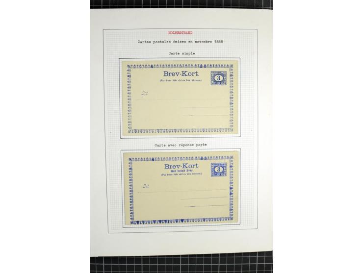 1862/1945, ungebrauchte und gestempelte Sammlung der Stadtpost und Privatpostmarken von Dänemark, Finnland, Norwegen und Schw