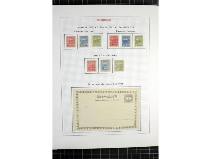 1862/1945, ungebrauchte und gestempelte Sammlung der Stadtpost und Privatpostmarken von Dänemark, Finnland, Norwegen und Schw