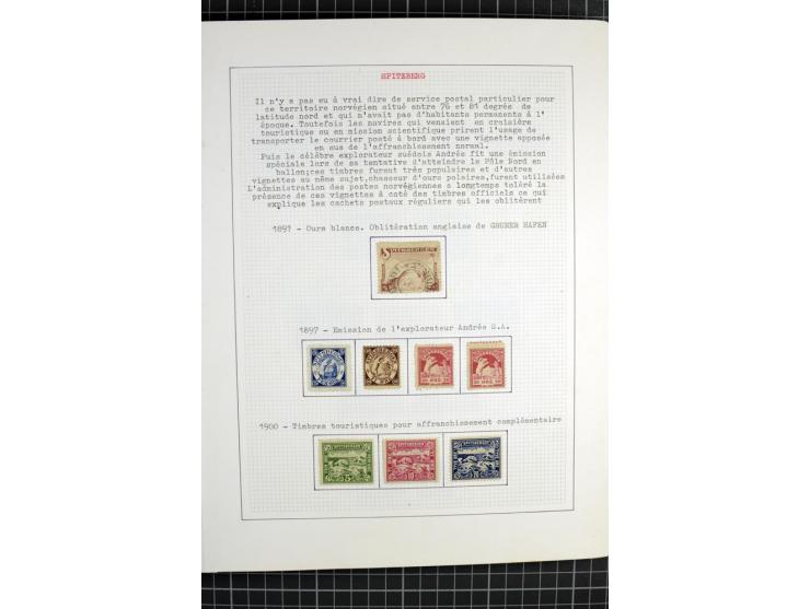 1862/1945, ungebrauchte und gestempelte Sammlung der Stadtpost und Privatpostmarken von Dänemark, Finnland, Norwegen und Schw