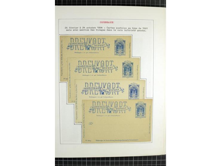 1862/1945, ungebrauchte und gestempelte Sammlung der Stadtpost und Privatpostmarken von Dänemark, Finnland, Norwegen und Schw