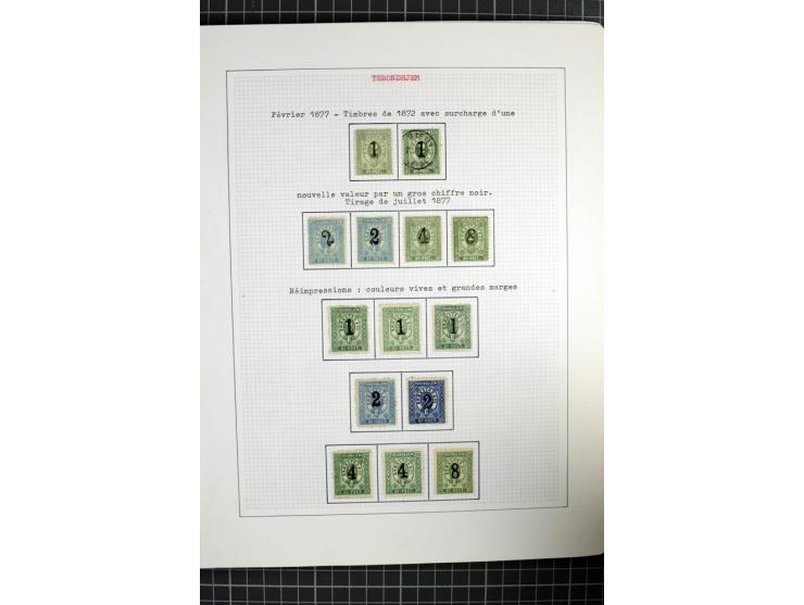 1862/1945, ungebrauchte und gestempelte Sammlung der Stadtpost und Privatpostmarken von Dänemark, Finnland, Norwegen und Schw
