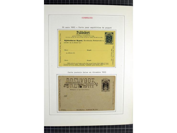 1862/1945, ungebrauchte und gestempelte Sammlung der Stadtpost und Privatpostmarken von Dänemark, Finnland, Norwegen und Schw