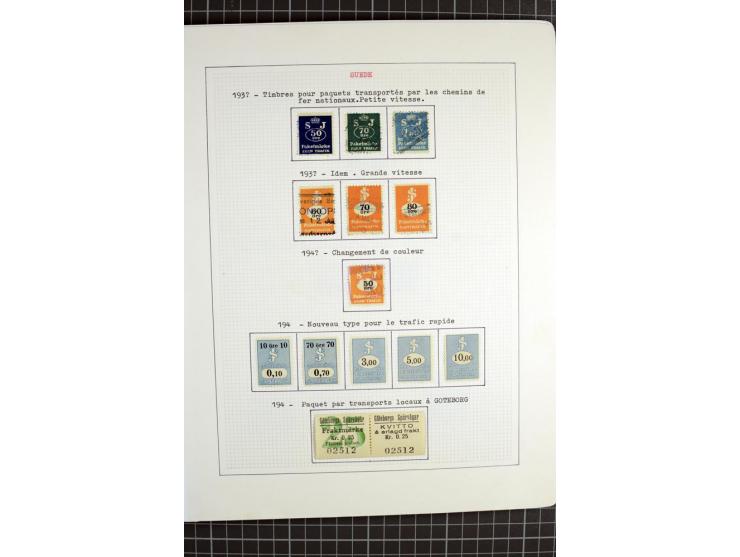 1862/1945, ungebrauchte und gestempelte Sammlung der Stadtpost und Privatpostmarken von Dänemark, Finnland, Norwegen und Schw
