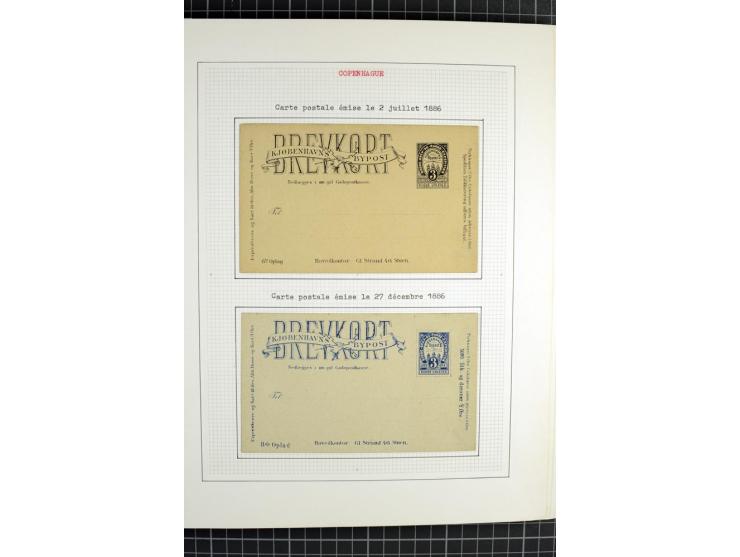 1862/1945, ungebrauchte und gestempelte Sammlung der Stadtpost und Privatpostmarken von Dänemark, Finnland, Norwegen und Schw
