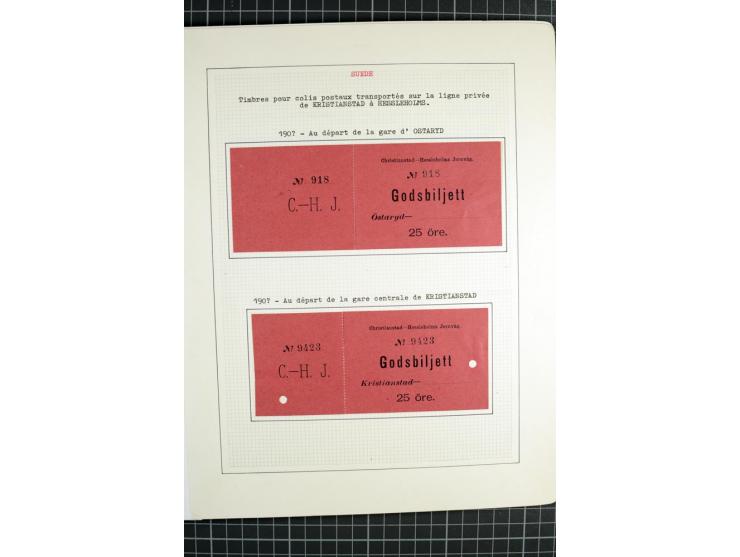 1862/1945, ungebrauchte und gestempelte Sammlung der Stadtpost und Privatpostmarken von Dänemark, Finnland, Norwegen und Schw