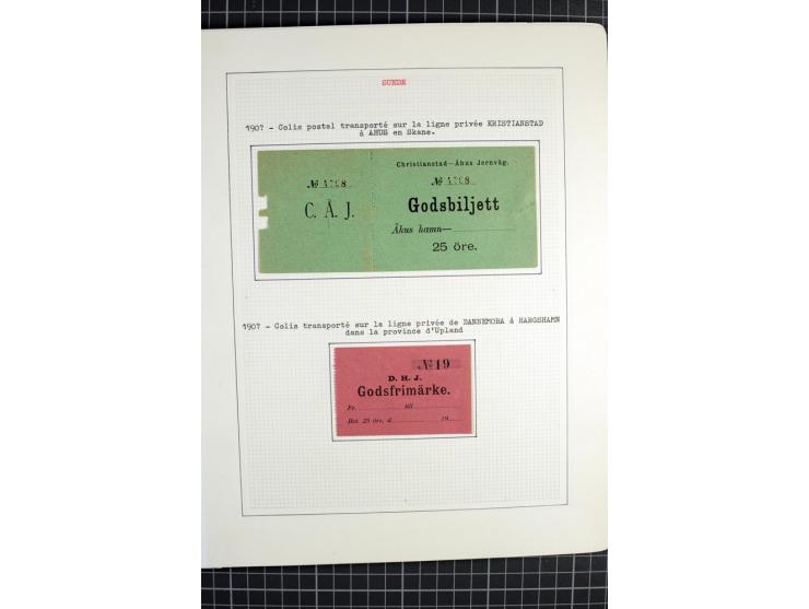 1862/1945, ungebrauchte und gestempelte Sammlung der Stadtpost und Privatpostmarken von Dänemark, Finnland, Norwegen und Schw