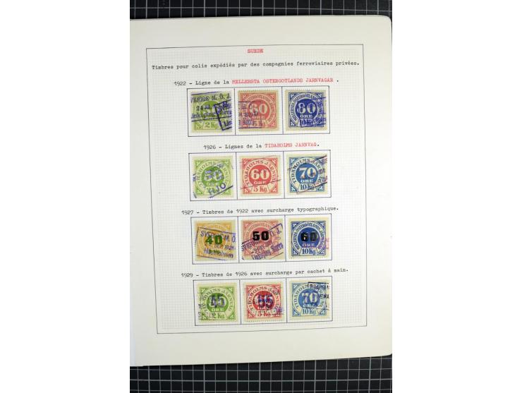 1862/1945, ungebrauchte und gestempelte Sammlung der Stadtpost und Privatpostmarken von Dänemark, Finnland, Norwegen und Schw