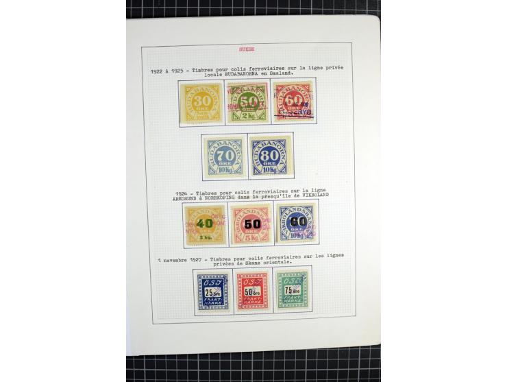 1862/1945, ungebrauchte und gestempelte Sammlung der Stadtpost und Privatpostmarken von Dänemark, Finnland, Norwegen und Schw