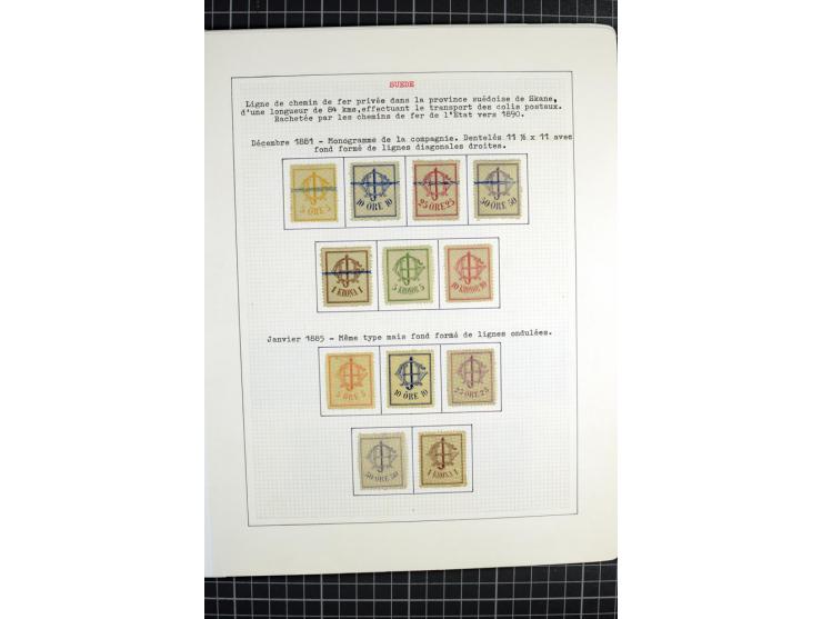 1862/1945, ungebrauchte und gestempelte Sammlung der Stadtpost und Privatpostmarken von Dänemark, Finnland, Norwegen und Schw