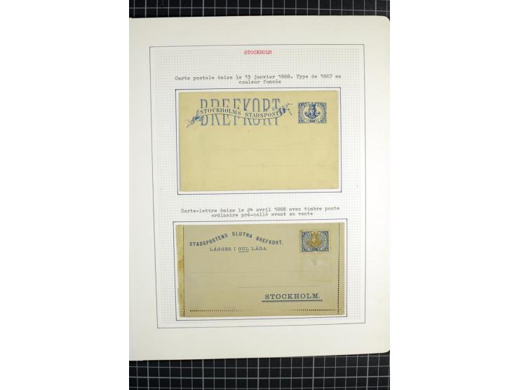 1862/1945, ungebrauchte und gestempelte Sammlung der Stadtpost und Privatpostmarken von Dänemark, Finnland, Norwegen und Schw