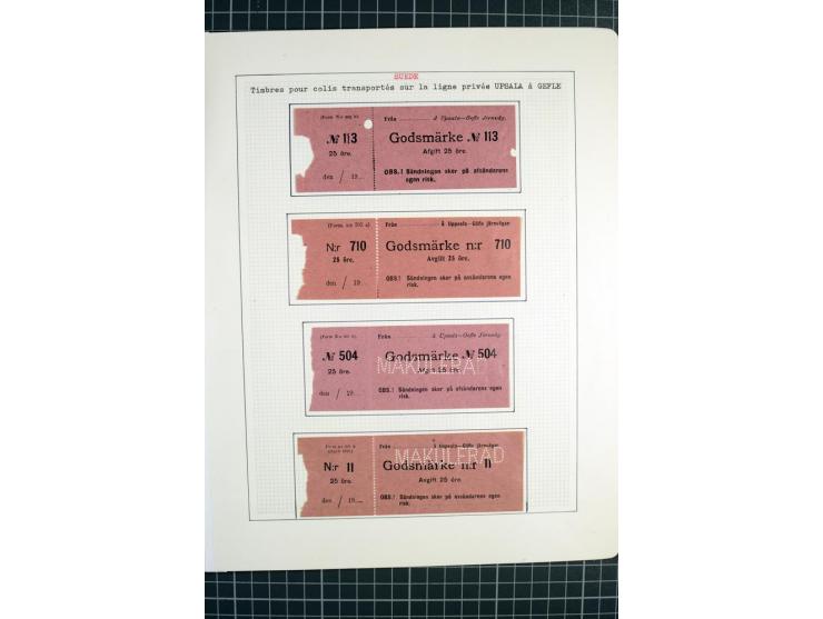 1862/1945, ungebrauchte und gestempelte Sammlung der Stadtpost und Privatpostmarken von Dänemark, Finnland, Norwegen und Schw