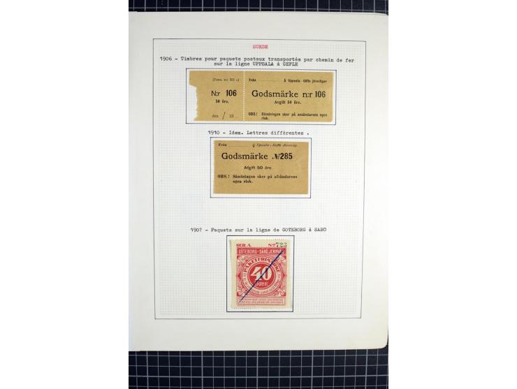 1862/1945, ungebrauchte und gestempelte Sammlung der Stadtpost und Privatpostmarken von Dänemark, Finnland, Norwegen und Schw