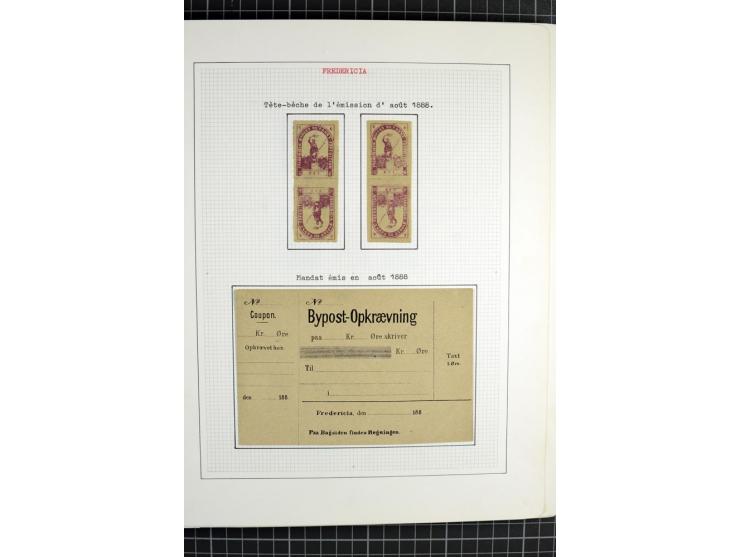 1862/1945, ungebrauchte und gestempelte Sammlung der Stadtpost und Privatpostmarken von Dänemark, Finnland, Norwegen und Schw