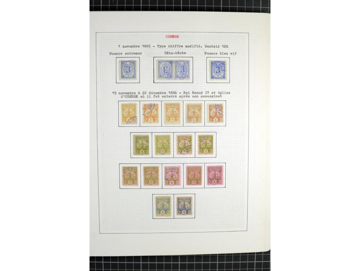 1862/1945, ungebrauchte und gestempelte Sammlung der Stadtpost und Privatpostmarken von Dänemark, Finnland, Norwegen und Schw