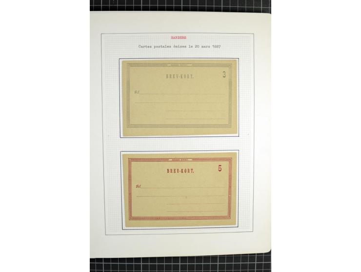 1862/1945, ungebrauchte und gestempelte Sammlung der Stadtpost und Privatpostmarken von Dänemark, Finnland, Norwegen und Schw