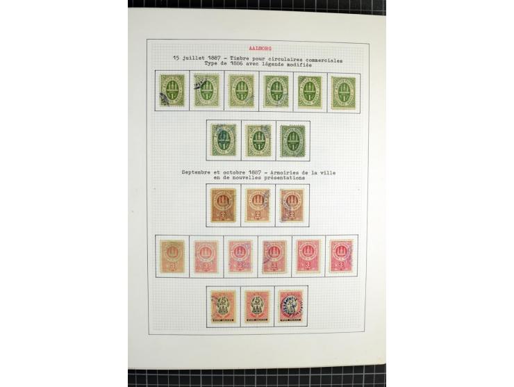 1862/1945, ungebrauchte und gestempelte Sammlung der Stadtpost und Privatpostmarken von Dänemark, Finnland, Norwegen und Schw