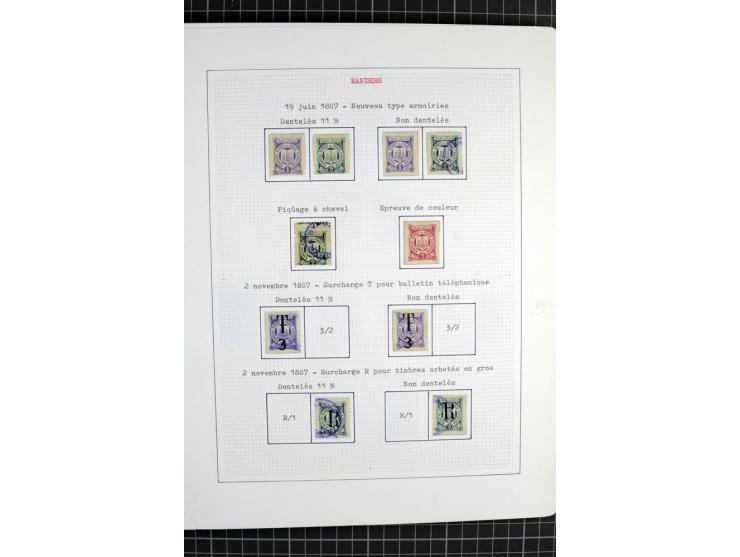 1862/1945, ungebrauchte und gestempelte Sammlung der Stadtpost und Privatpostmarken von Dänemark, Finnland, Norwegen und Schw