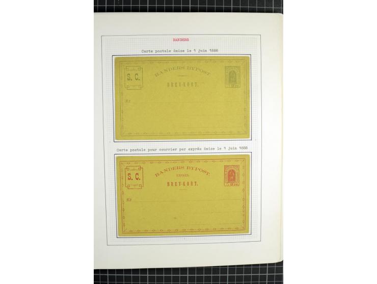 1862/1945, ungebrauchte und gestempelte Sammlung der Stadtpost und Privatpostmarken von Dänemark, Finnland, Norwegen und Schw