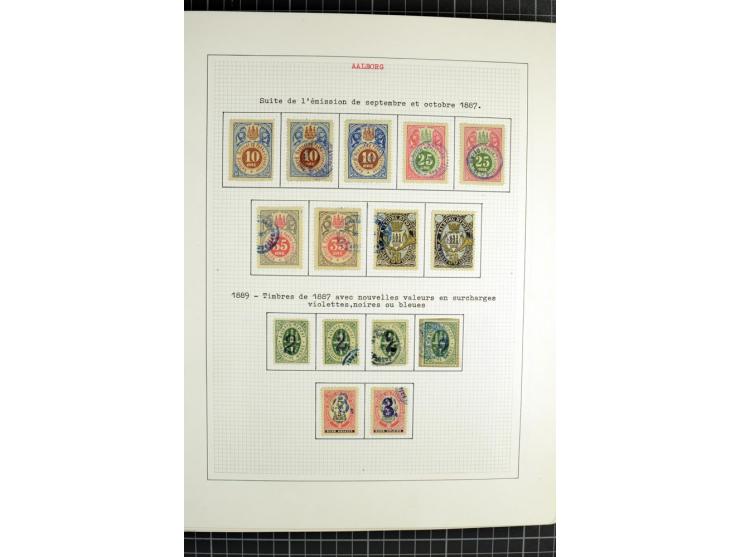 1862/1945, ungebrauchte und gestempelte Sammlung der Stadtpost und Privatpostmarken von Dänemark, Finnland, Norwegen und Schw