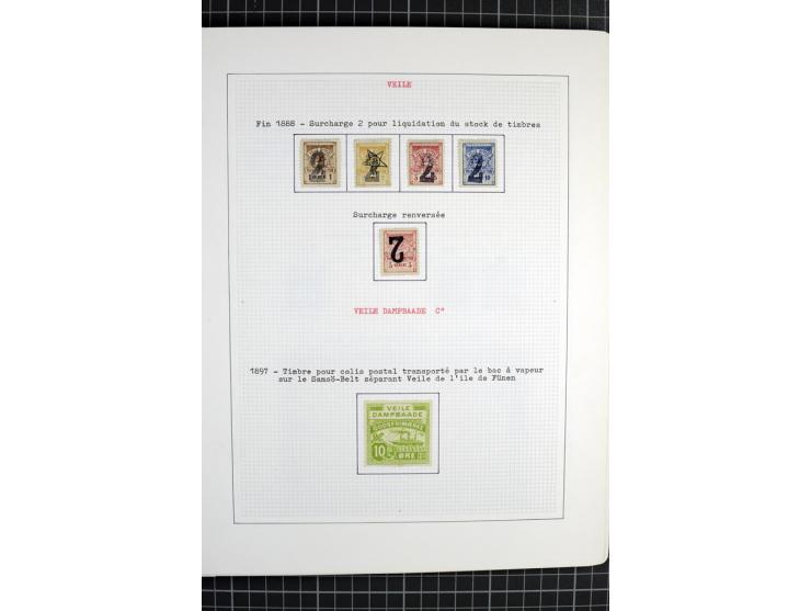 1862/1945, ungebrauchte und gestempelte Sammlung der Stadtpost und Privatpostmarken von Dänemark, Finnland, Norwegen und Schw