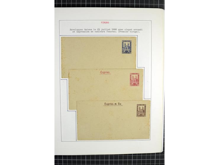 1862/1945, ungebrauchte und gestempelte Sammlung der Stadtpost und Privatpostmarken von Dänemark, Finnland, Norwegen und Schw