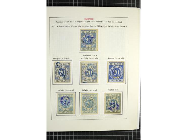 1862/1945, ungebrauchte und gestempelte Sammlung der Stadtpost und Privatpostmarken von Dänemark, Finnland, Norwegen und Schw