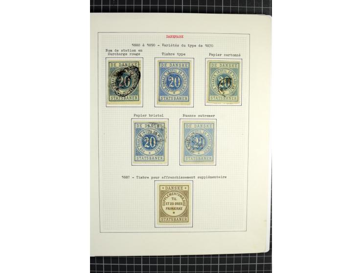 1862/1945, ungebrauchte und gestempelte Sammlung der Stadtpost und Privatpostmarken von Dänemark, Finnland, Norwegen und Schw