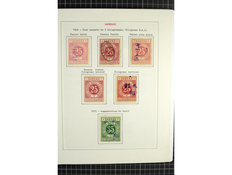 1862/1945, ungebrauchte und gestempelte Sammlung der Stadtpost und Privatpostmarken von Dänemark, Finnland, Norwegen und Schw