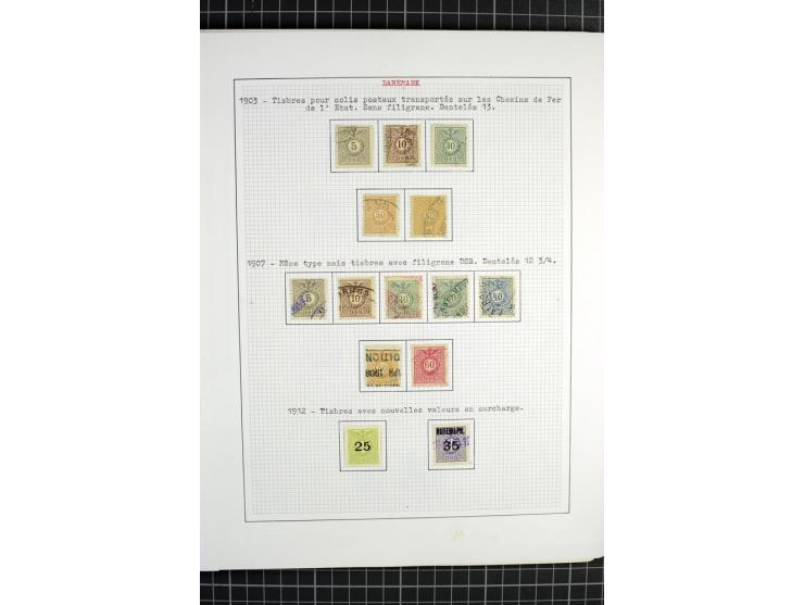 1862/1945, ungebrauchte und gestempelte Sammlung der Stadtpost und Privatpostmarken von Dänemark, Finnland, Norwegen und Schw
