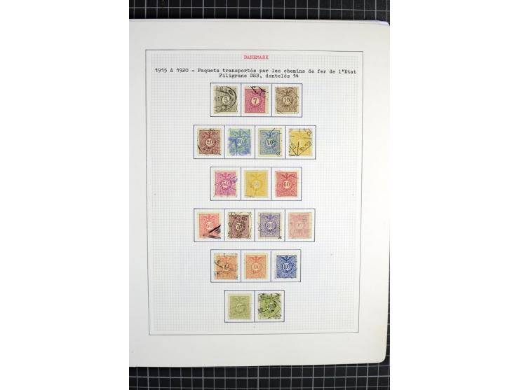 1862/1945, ungebrauchte und gestempelte Sammlung der Stadtpost und Privatpostmarken von Dänemark, Finnland, Norwegen und Schw