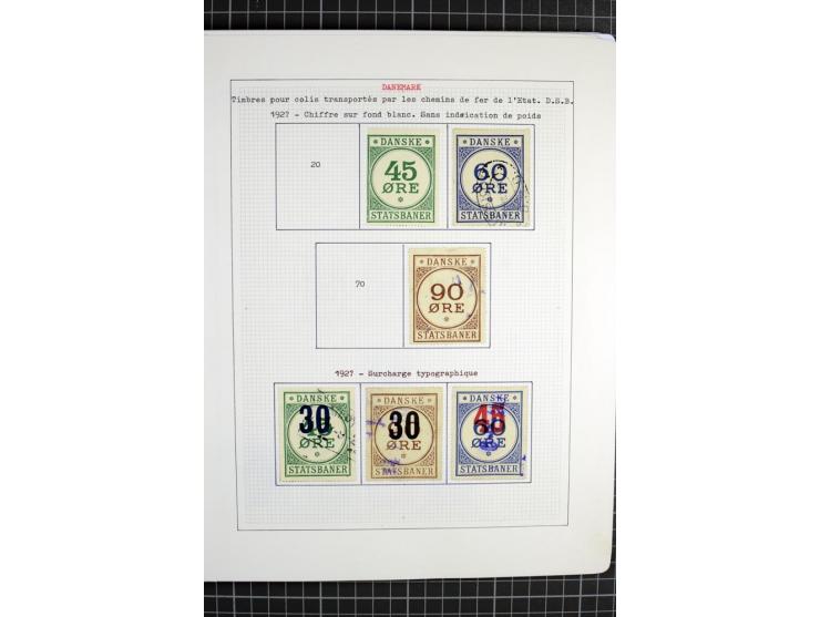 1862/1945, ungebrauchte und gestempelte Sammlung der Stadtpost und Privatpostmarken von Dänemark, Finnland, Norwegen und Schw