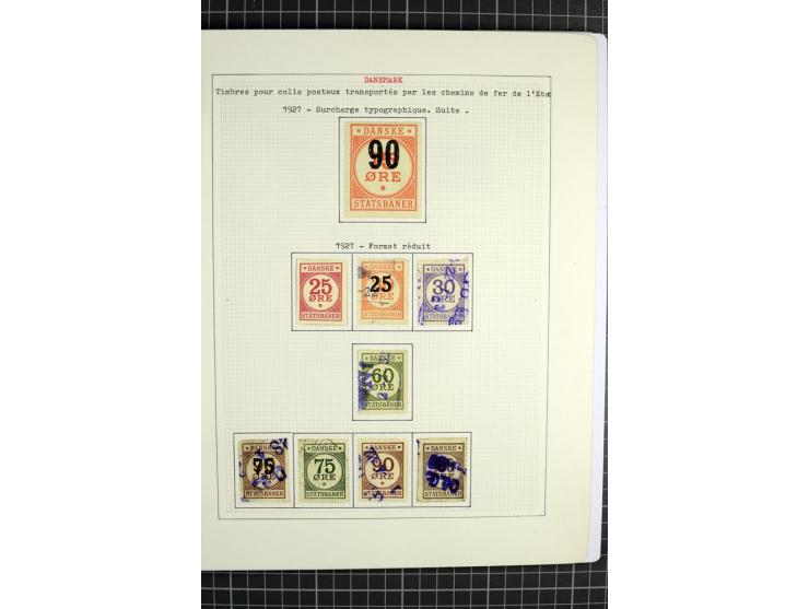 1862/1945, ungebrauchte und gestempelte Sammlung der Stadtpost und Privatpostmarken von Dänemark, Finnland, Norwegen und Schw