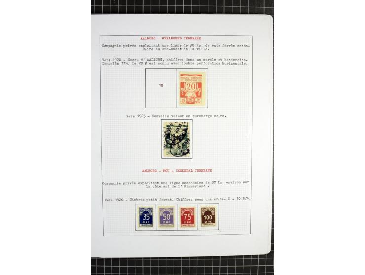 1862/1945, ungebrauchte und gestempelte Sammlung der Stadtpost und Privatpostmarken von Dänemark, Finnland, Norwegen und Schw