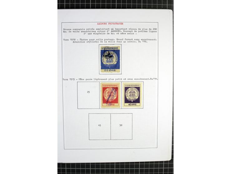 1862/1945, ungebrauchte und gestempelte Sammlung der Stadtpost und Privatpostmarken von Dänemark, Finnland, Norwegen und Schw