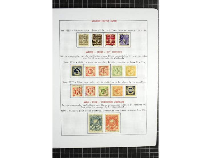 1862/1945, ungebrauchte und gestempelte Sammlung der Stadtpost und Privatpostmarken von Dänemark, Finnland, Norwegen und Schw