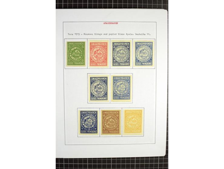 1862/1945, ungebrauchte und gestempelte Sammlung der Stadtpost und Privatpostmarken von Dänemark, Finnland, Norwegen und Schw