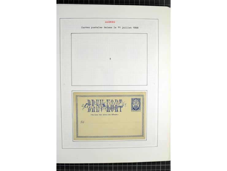 1862/1945, ungebrauchte und gestempelte Sammlung der Stadtpost und Privatpostmarken von Dänemark, Finnland, Norwegen und Schw