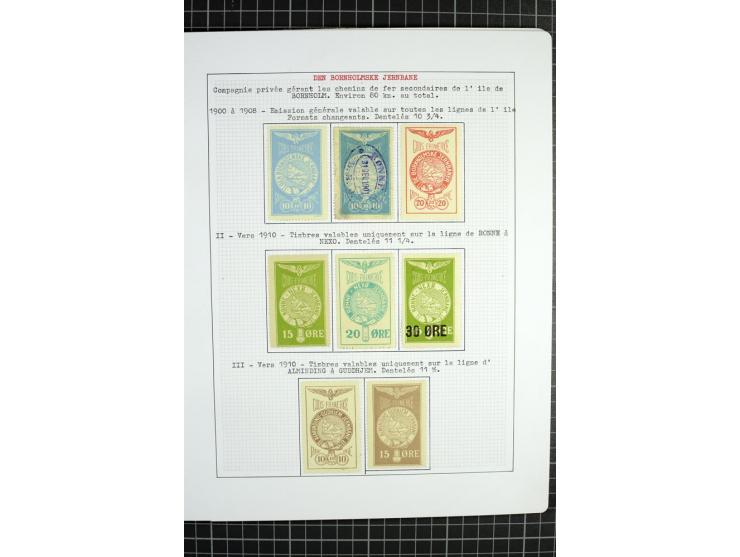 1862/1945, ungebrauchte und gestempelte Sammlung der Stadtpost und Privatpostmarken von Dänemark, Finnland, Norwegen und Schw