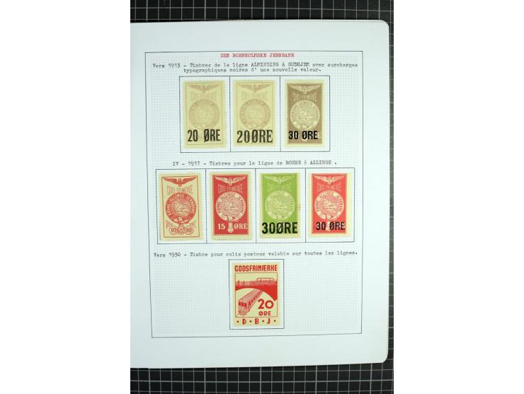 1862/1945, ungebrauchte und gestempelte Sammlung der Stadtpost und Privatpostmarken von Dänemark, Finnland, Norwegen und Schw