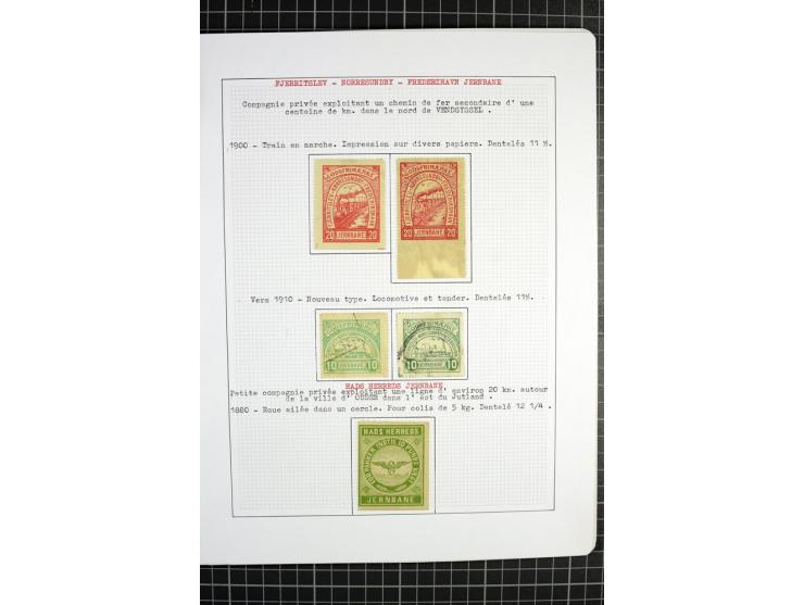 1862/1945, ungebrauchte und gestempelte Sammlung der Stadtpost und Privatpostmarken von Dänemark, Finnland, Norwegen und Schw