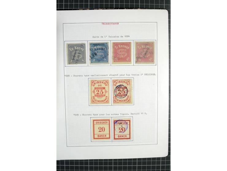 1862/1945, ungebrauchte und gestempelte Sammlung der Stadtpost und Privatpostmarken von Dänemark, Finnland, Norwegen und Schw