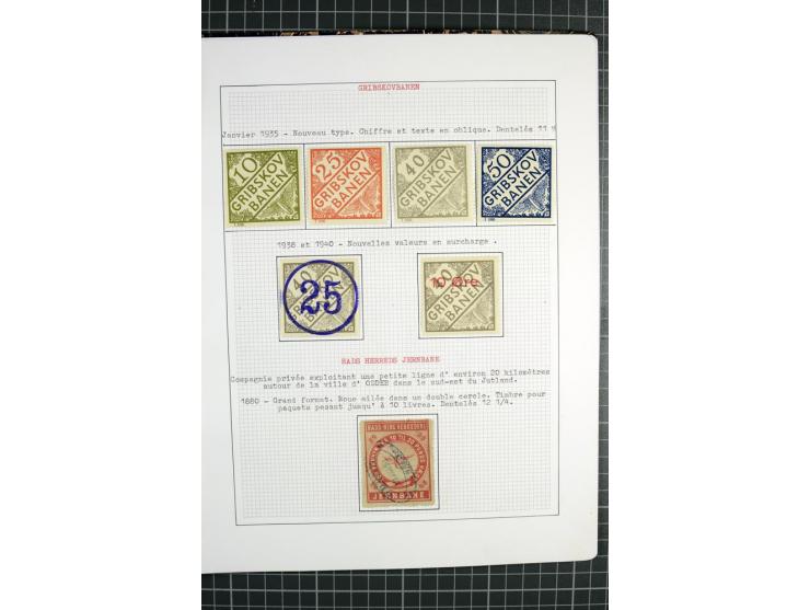 1862/1945, ungebrauchte und gestempelte Sammlung der Stadtpost und Privatpostmarken von Dänemark, Finnland, Norwegen und Schw