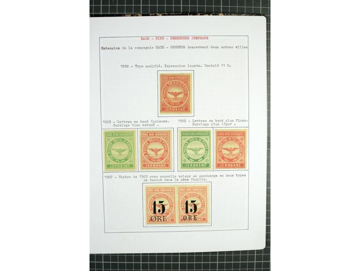 1862/1945, ungebrauchte und gestempelte Sammlung der Stadtpost und Privatpostmarken von Dänemark, Finnland, Norwegen und Schw