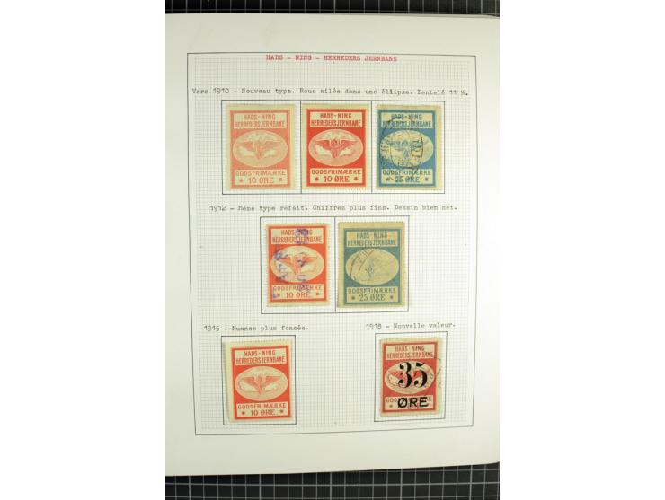 1862/1945, ungebrauchte und gestempelte Sammlung der Stadtpost und Privatpostmarken von Dänemark, Finnland, Norwegen und Schw