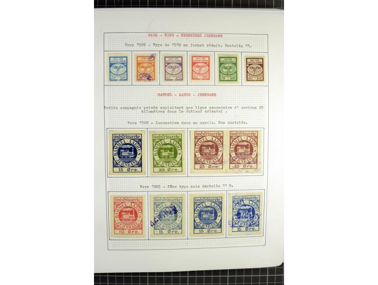 1862/1945, ungebrauchte und gestempelte Sammlung der Stadtpost und Privatpostmarken von Dänemark, Finnland, Norwegen und Schw